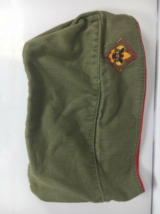 Vintage Official Boy Scout Hat/cap Size 7 1/4 - 7 3/8 - 7 1/2