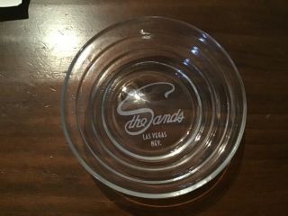 Sands Casino,  Las Vegas Vintage Glass Ashtray Or Bowl Approx 4” In Diameter
