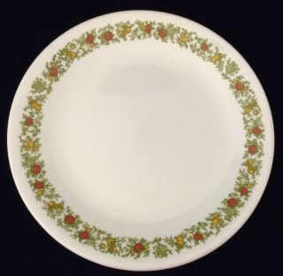 2 Vintage Corelle Corning Luncheon Plates Spice Of Life 8 1/2 " White Vegetables