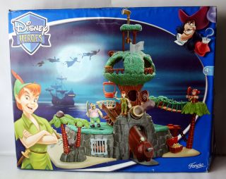 Rare 2003 Disney Heroes Peter Pan Pirates Tree House Island Famosa Nos