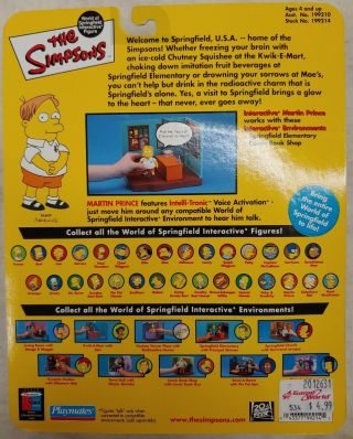 The Simpsons Martin Prince Series 5 World Of Springfield Interactive Figure (7C) 2