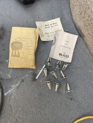 Vintage Nu - Flex Material Folders Rug - A - Day Rug Braiding Kit W Instruction Sheet