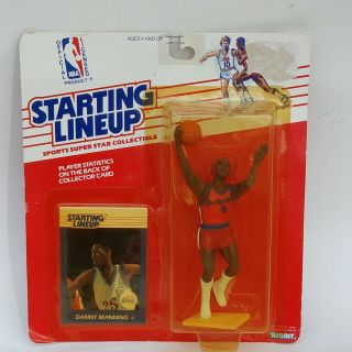 1988 Kenner Starting Lineup Danny Manning Los Angeles Clippers Nba Card Figure