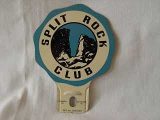Vintage Split Rock Climbing Club Bay Area California License Plate Topper Sign