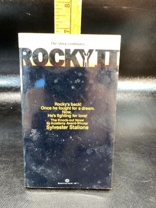 Sylvester Stallone Rocky Ii Vintage 1979 1st Edition Paperback Movie Tie In 70s