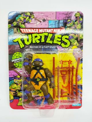 Vintage Tmnt 1988 Donatello 10 Back Unpunched Stored Away From Sunlight