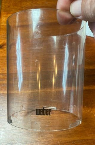 Vintage Weber Lars Candle Lantern White Made In Sweden Plastic Globe Only