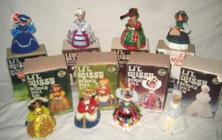 Vintage Walco Beaded Dolls Completed With Boxes 32 To Choose From $12.  95 Each