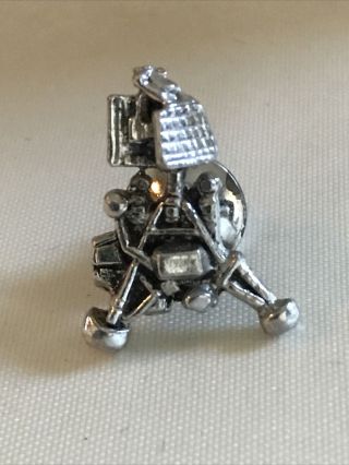 Nasa Space Capsule Command Module Lunar Lander Vintage Tie Tack Lapel Pin Apollo