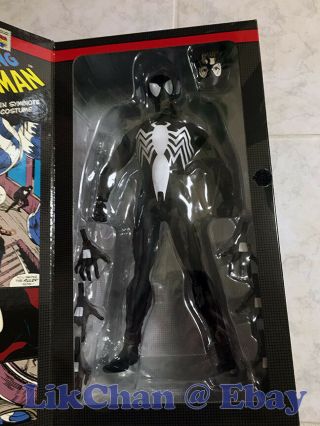 Medicom 1/6 RAH Real Action Heroes Black Symbiote Spider - Man Figure 2