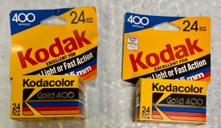 Kodak Kodacolor Gold 400 Iso Vintage 24 Exp.  Film - Expired 