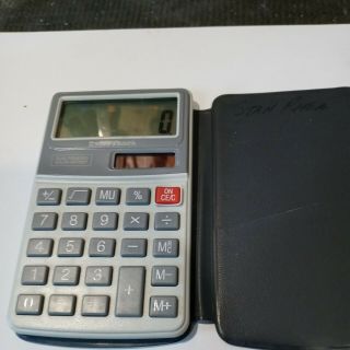 1990s Radio Shack Vintage Calculator Ec - 456 Lcd Dual Powered Solar & Battery