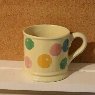 Vintage Laura Ashley Mother And Child Yellow/spotty Child Childrens 3 " Mug Cup