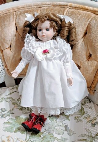 House Of Lloyd Doll,  Collectible Vintage Ceramic Doll 17 " Tall