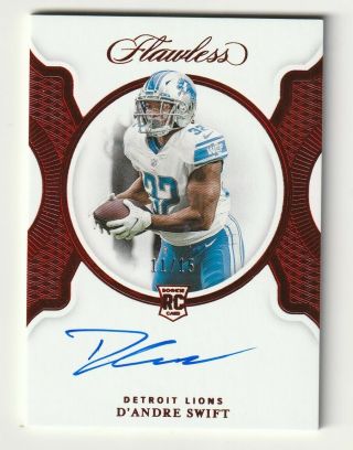 2020 Panini Flawless Ruby Red Auto D 
