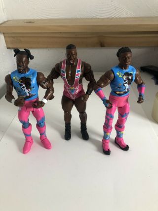 Day Mattel Basic Figures - Big E,  Kofi Kingston & Xavier Woods - Wwe