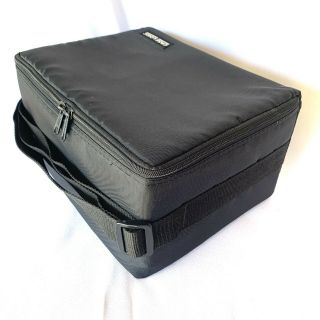 Vintage Case Logic 30 Cd Compact Disc Carry Case Strap Black Soft Side Zipper