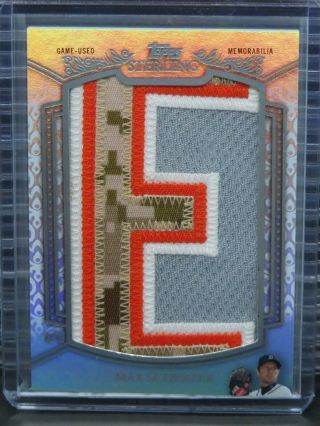 2021 Topps Sterling Max Scherzer Jersey Letter Patch 1/1 Tigers N345