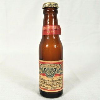 Vintage Mini Miniature Budweiser Beer Bottle Souvinir Erie Pa
