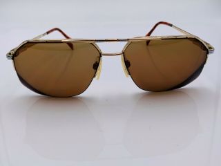 Vintage Neostyle 51oa 953 Gold Metal Aviator Sunglasses Germany Frames Only