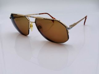Vintage Neostyle 51OA 953 Gold Metal Aviator Sunglasses Germany FRAMES ONLY 3