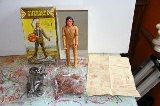 Boxed Vintage Marx Toys Johnny West Indian Action Figure