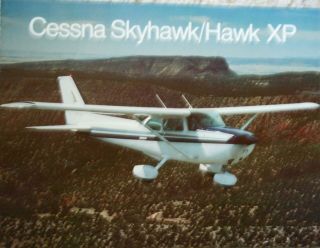 Vintage Cessna Skyhawk Hawk Xp Dealer Color Sales Brochure 1981