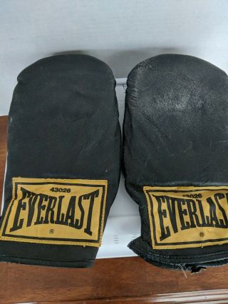 Everlast Leather Speed Bag Training Gloves Sparring Boxing Heavy Large Vintage