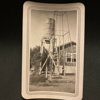 Vintage 1947 Photo San Antonio Texas Lady In High Heels Climbing Water Windmill