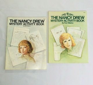 Vintage 1977 Nancy Drew Books Set Of Two Paperback Tony Tallarico Mystery