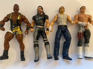 Wwe Wrestling Action Figure Bundle 2000’s - Rollins,  Big E,  Ambrose,  Ziggler