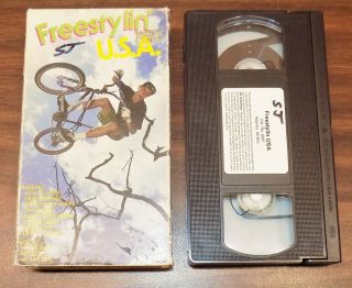 Vintage Vhs Tape Freestylin Usa - Bmx Bicycle Motocross 1980s Life 