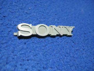 Vintage Sony Color Tv Logo - Emblem - Badge - Label Plastic_original