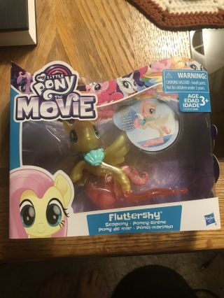 2016 My Little Pony The Movie Fluttershy Seapony Figure Shimmery Mlp