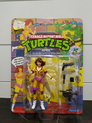 Tmnt April O’neil 5th Anniversary Figure Series - Unpunched - Playmates (1992)