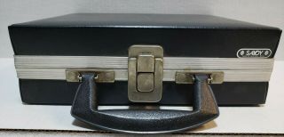 Vintage Savoy 16 Cassette Tape Carry Case Storage Organizer Black W/ Handle