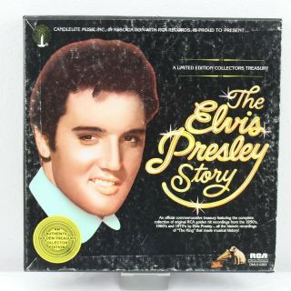 The Elvis Presley Story Vintage Vinyl Record Box Set 5 X Lp Vg,  Dlm5 - 0263