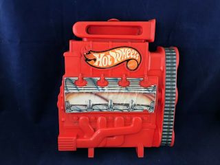 Mattel Hot Wheels Racers Engine Storage Case Vintage 1983 Usa Plastic Rare