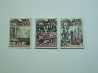 3 Pack - 1/12 Scale Newspaper - Daily Bugle For Spiderman Peter Parker