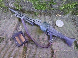 Ac 1/6 Scale Wwii German Machine Gun Mg 42 For Use With 12 " Action Figure
