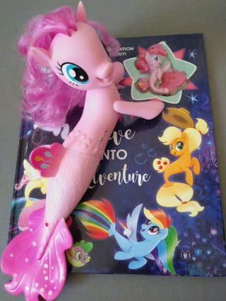 My Little Pony Pinkie Pie Swimming Light - Up Mermaid 10 " And Book