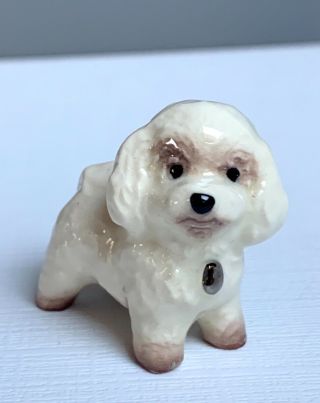 1:12 Vintage Dollhouse Miniature Ceramic Poodle