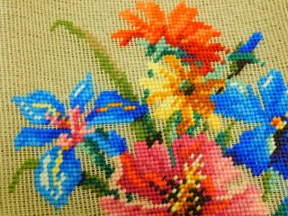 Vintage Hiawatha Lady Handicraft Preworked Needlepoint Tapestry Canvas