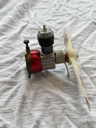 Cox 020 Model Airplane Engine With Prop.  1 Of 2.