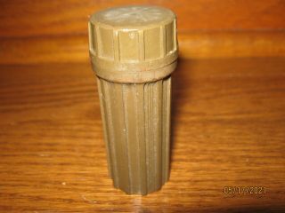 Authentic Wwii Ww2 U.  S.  Military Match Safe Case Holder F.  G.  Co.  Vintage