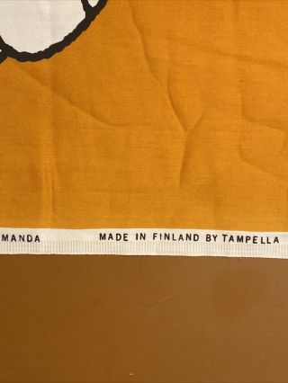 VTG MADE IN FINLAND BY TAMPELLA 100 cotton 56.  6 X 50.  3 inch 3