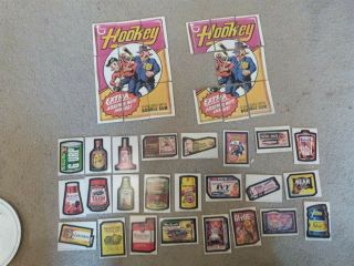 Vintage 1974 Series 9 Wacky Packages Puzzle Checklist Brown Back Cards Missing 5