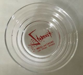 Stardust Casino,  Las Vegas Vintage Glass Ashtray Or Bowl Approx 4” In Diameter