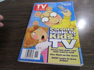 Vintage - Tv Guide March 14th 1998 - Parents Guide To Kids Tv - Cover