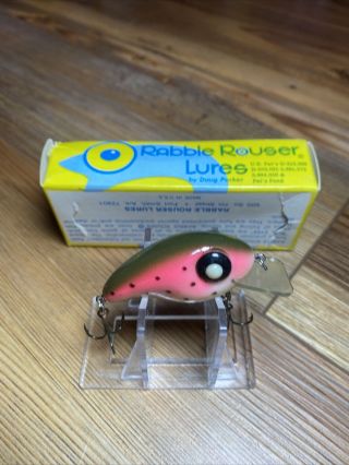 Vintage Fishing Lure Rare Rabble Rouser Baby Ashley Rainbow Trout W/box